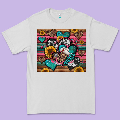 Nurse Hearts Premium Tee Designed By Jasminsmagicworld