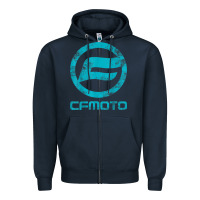 Navy CF Moto Vintage UTV ATV SXS original off road Gift Zipper Hoodie - minhPixels