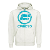 Oatmeal Heather CF Moto Vintage UTV ATV SXS original off road Gift Zipper Hoodie - minhPixels