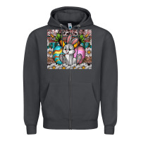 Smoke easter Zipper Hoodie - CowhideDigitalArt