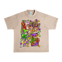 French Oak Mardi Gras love Urban Heavy Tee - HowdyJamesFarm
