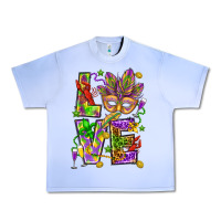 Grape Ice Mardi Gras love Urban Heavy Tee - HowdyJamesFarm