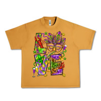 Peanut Butter Mardi Gras love Urban Heavy Tee - HowdyJamesFarm