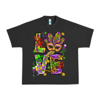 Pigment Black Mardi Gras love Urban Heavy Tee - HowdyJamesFarm