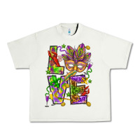 Pistachio Mardi Gras love Urban Heavy Tee - HowdyJamesFarm