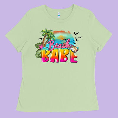 Beach Babe Ladies Tee Designed By Barkaloodesign