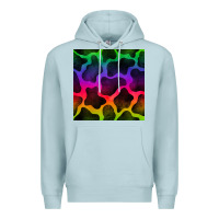 Blue Mist colorful cow seamless pattern Premium Hoodie - BundleAndBundleShop