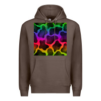 Coffee colorful cow seamless pattern Premium Hoodie - BundleAndBundleShop