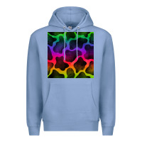 Colony Blue colorful cow seamless pattern Premium Hoodie - BundleAndBundleShop