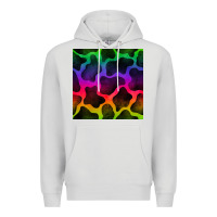 Dove Grey colorful cow seamless pattern Premium Hoodie - BundleAndBundleShop