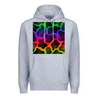 Heather Grey colorful cow seamless pattern Premium Hoodie - BundleAndBundleShop
