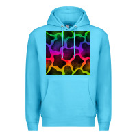 Ocean Blue colorful cow seamless pattern Premium Hoodie - BundleAndBundleShop