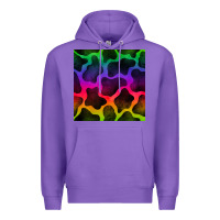 Purple colorful cow seamless pattern Premium Hoodie - BundleAndBundleShop
