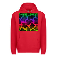 Red colorful cow seamless pattern Premium Hoodie - BundleAndBundleShop