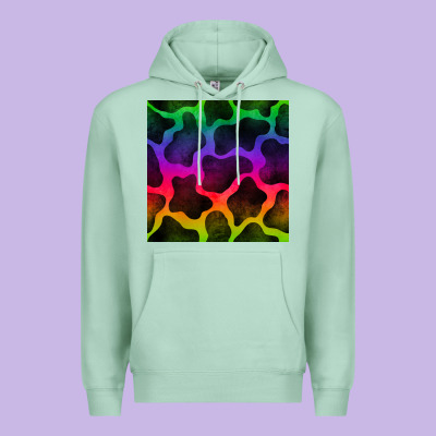 Colorful Cow Seamless Pattern Premium Hoodie Designed By Bundleandbundleshop