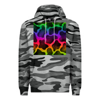 Slate Camo colorful cow seamless pattern Premium Hoodie - BundleAndBundleShop