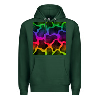 Sports Green colorful cow seamless pattern Premium Hoodie - BundleAndBundleShop