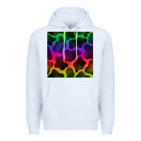 White colorful cow seamless pattern Premium Hoodie - BundleAndBundleShop