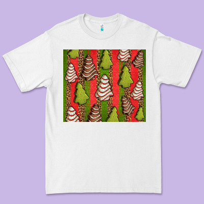 Christmas Cakes Leopard Premium Tee Designed By Jasminsmagicworld