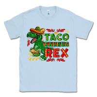 Dusty Blue Tacosaurus Rex Classic Tee - texasbilliewilder