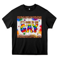 Black it's okay to say gay tumbler Heavy Core Tee - JahusDesignShop