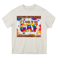 Cream it's okay to say gay tumbler Heavy Core Tee - JahusDesignShop