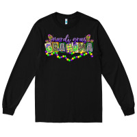 Black mardi gras grandma Long Sleeve Tee - CowGirlArtShop
