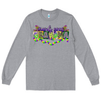 Heather Grey mardi gras grandma Long Sleeve Tee - CowGirlArtShop