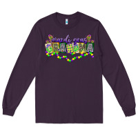 Plum mardi gras grandma Long Sleeve Tee - CowGirlArtShop