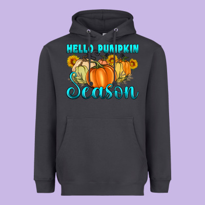 Hello Pumpkin Season Heavyweight Hoodie Designed By Artiststas