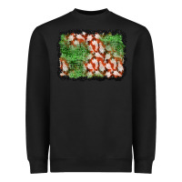 Black halloween ghost background Heavyweight Sweatshirt - BundleAndBundleShop
