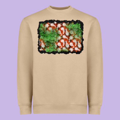 Halloween Ghost Background Heavyweight Sweatshirt Designed By Bundleandbundleshop
