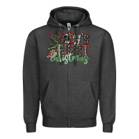 Charcoal Heather Baby's First Christmas Zipper Hoodie - CowhideDigitalArt