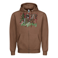Chestnut Baby's First Christmas Zipper Hoodie - CowhideDigitalArt