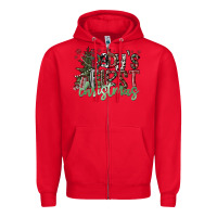 Red Baby's First Christmas Zipper Hoodie - CowhideDigitalArt