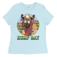 Baby Blue hump day camel Ladies Tee - BarkalooDesign