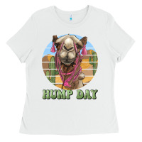 White hump day camel Ladies Tee - BarkalooDesign