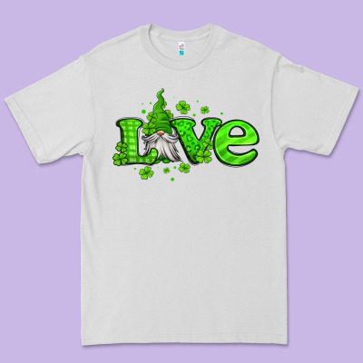 Love St Patricks Gnome Premium Tee Designed By Jasminsmagicworld