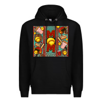 Black softball mom Premium Hoodie - Jasminsmagicworld