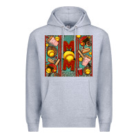 Heather Grey softball mom Premium Hoodie - Jasminsmagicworld
