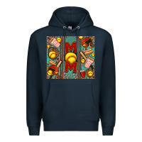 Navy softball mom Premium Hoodie - Jasminsmagicworld