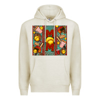 Oatmeal Heather softball mom Premium Hoodie - Jasminsmagicworld