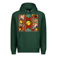 Sports Green softball mom Premium Hoodie - Jasminsmagicworld