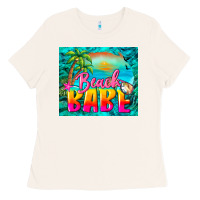 Bone beach babe Ladies Tee - BarkalooDesign