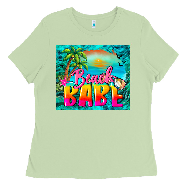 Beach Babe Ladies Tee by BarkalooDesign | Teevron