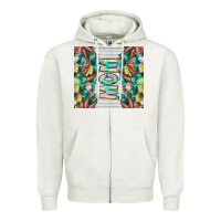 Oatmeal Heather easter mom Zipper Hoodie - CowhideDigitalArt