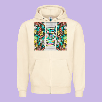 Easter Mom Zipper Hoodie Designed By Cowhidedigitalart