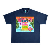 Navy here comes the sun Urban Heavy Tee - TumblerDesignByShophia