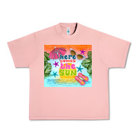 Salmon here comes the sun Urban Heavy Tee - TumblerDesignByShophia