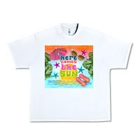 White here comes the sun Urban Heavy Tee - TumblerDesignByShophia